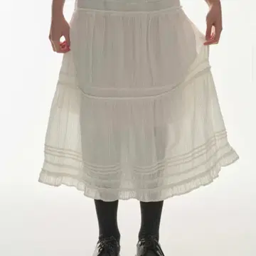 coyseio コイセイオ スカート SHIRRING MIDI SKIRT 코이세이오(COYSEIO) SHIRRING MIDI SKIRT WHITE | 브랜드 중고거래