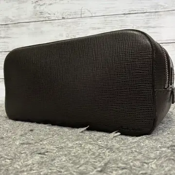 [레어] Paul Smith 영국제 가죽 클러치백 다크 브라운