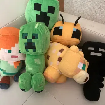 마인크래프트 봉제 인형 5개 세트