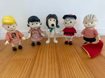 60's 스누피 포켓 인형 5체 세트 빈티지 피규어