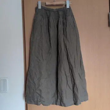 YARRA 린넨 100% 롱 스커트 프리 사이즈