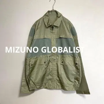 미즈노 글로버리스트 밀리터리 블루종 자켓 그린 M