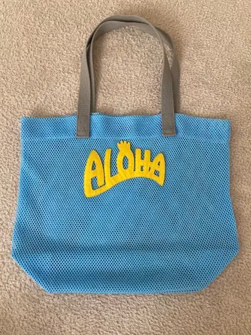LUDLOW 메쉬 토트백 ALOHA 라이트 블루