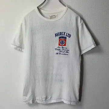 아비렉스 티셔츠 A-75 자수 로고 와펜 AIR BORNE