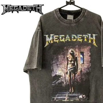 MEGADETH 메가데스 밴딩 티셔츠 락 아메카지 빈티지 가공