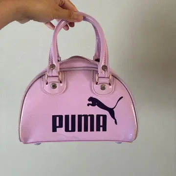 puma 미니 보스턴 핸드백 에나멜 백 y2k 퍼플 레어