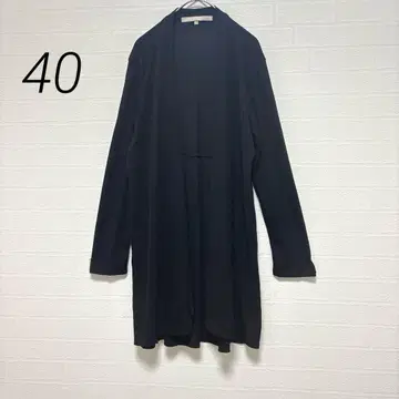 자유구 라메 롱 가디건 봄/여름/가을 겉옷 40 블랙 사이드 슬릿 업무