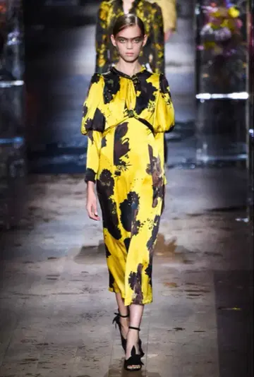 DRIES VAN NOTEN 17SS 플라워 무늬 원피스 꽃무늬