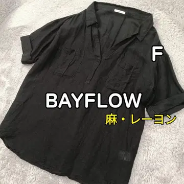 새상품급 베이플로우 BAYFLOW 린넨레이온 더블 포켓 스키퍼 셔츠