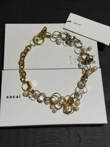 sacai 반지 목걸이 미사용 새상품 펄 액세서리 사카이