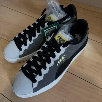 PUMA 스웨이드 그레이/블랙 스니커즈