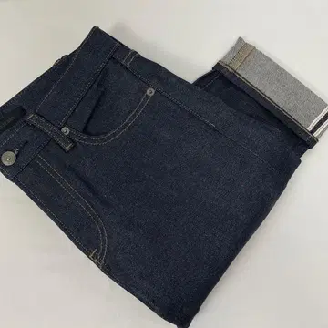 유니클로 셀비지 데님 W28
