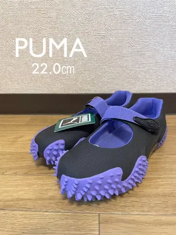 [ 새상품 ] PUMA 스니커즈 샌들 22.0cm 블랙 퍼플