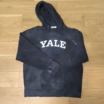 Yale University 챔피온 후드티 빈티지 가공