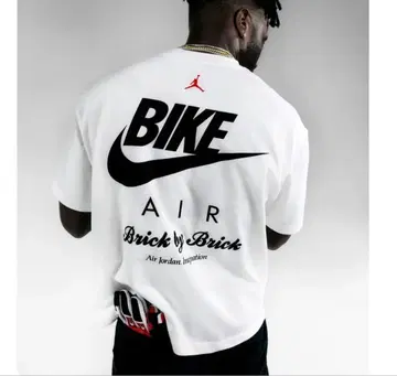 JORDAN BRAND M J BIKE TEE WHITE