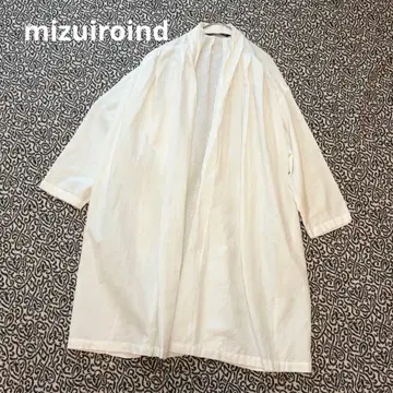 mizuiroind 봄/여름 가디건 겉옷 화이트 린넨 프리 볼레로