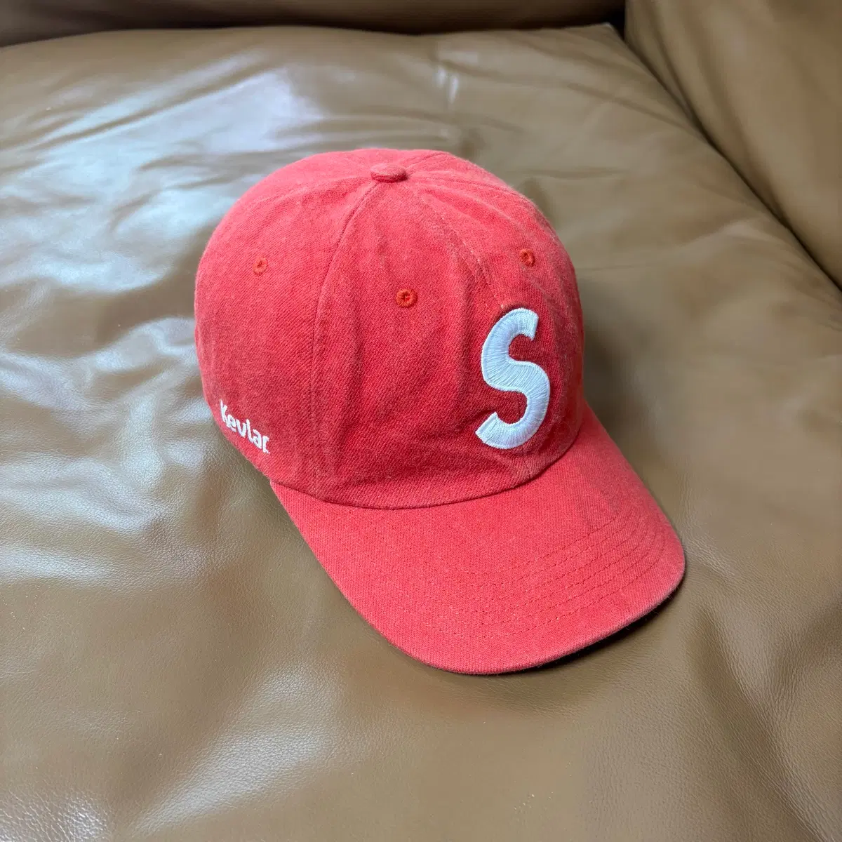 Supreme S Logo 6 Panel Cap Red | Bunjang Global