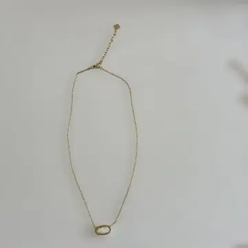 Kendra Scott 목걸이 화이트 스톤 골드 각인 있음 새상품급