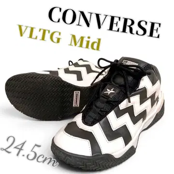 초레어 새상품급 컨버스 VLTG Mid 가죽 스니커즈 24.5cm