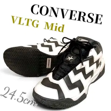 초레어 새상품급 컨버스 VLTG Mid 가죽 스니커즈 24.5cm