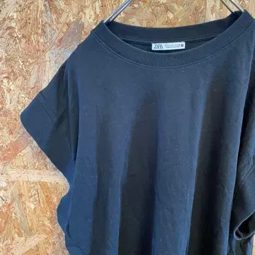 AE10170 ZARA 반팔 T셔츠 블랙 여성용 30 포스