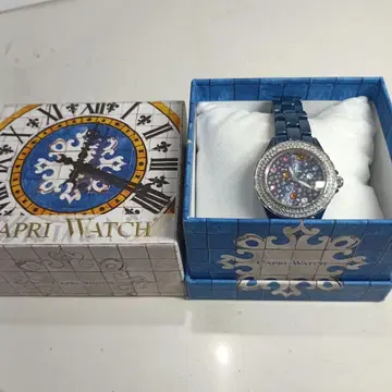CAPRI WATCH 컬러풀 스톤 손목시계 작동 확인 불가