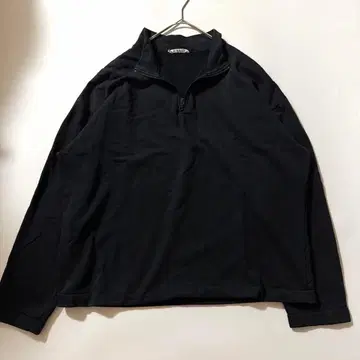 ELASTIC HIGH GAUGE SWEAT HALF ZIP 4 블랙