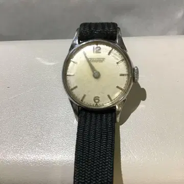 52597 TISSOT 스위스 수동 와인딩 시계 실버 다이얼 빈티지