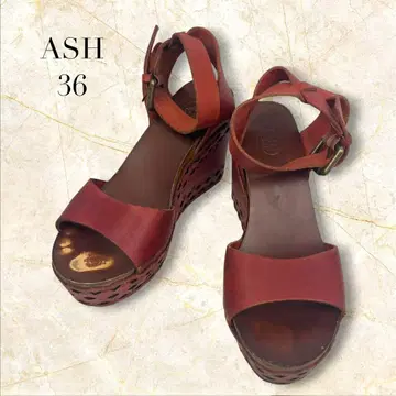 ASH 아쉬 웨지 스트랩 샌들 36