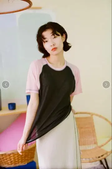 PAMM 파무 시스루 래글런 썸머 T 셔츠