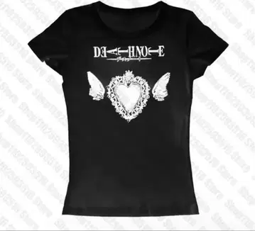 DEATHNOTE 미사 착용 모델 타이트 t 티셔츠