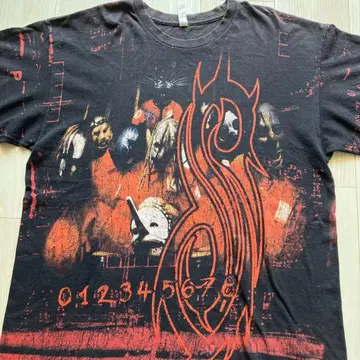 611 올 패턴 슬립낫 slipknot 2000년대 빈티지 T셔츠