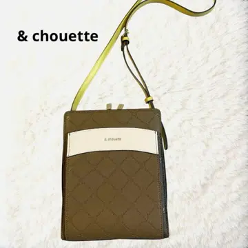 새상품급 사만다 타바사 & chouette 숄더백 모노그램 스퀘어
