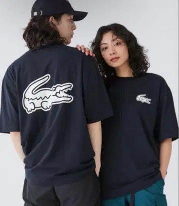 LACOSTE 라코스테 오버 사이즈 백 프린트 T셔츠 사이즈 3