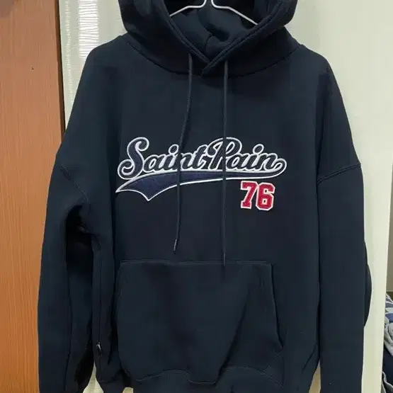 세인트페인 네이비 후드티 M
