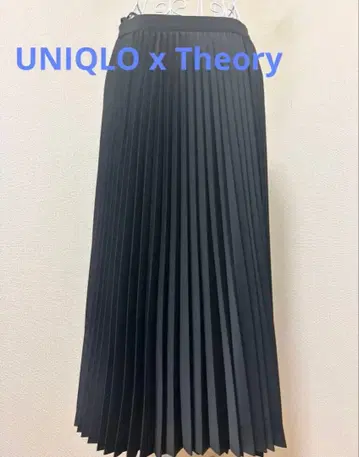 UNIQLO x Theory 플리츠 스커트 블랙 L 사이즈