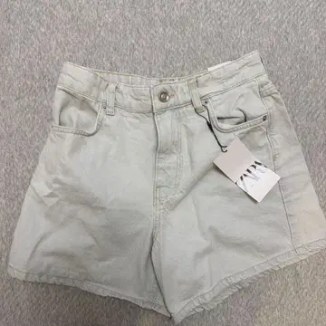 ZARA 데님 숏팬츠 라이트 블루 36