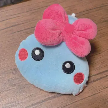 홋페짱 봉제 인형 패스 케이스 스카이블루 헤이세이