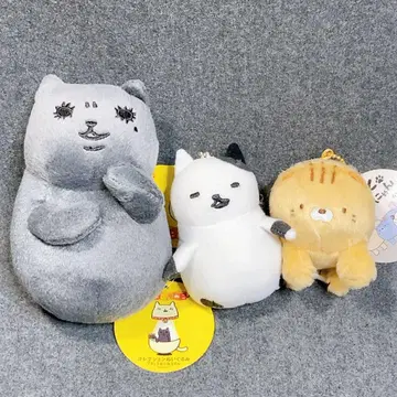 3점 헤이세이 프라이스 고양이 하코이리네코 봉제 인형 마스코트 슈르