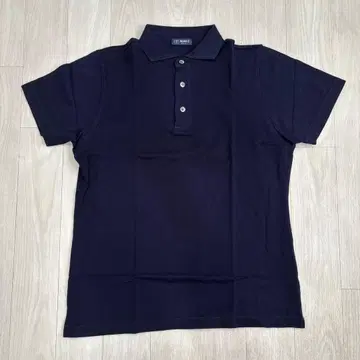 BEAMS F 피케 셔츠 네이비 사이즈 50