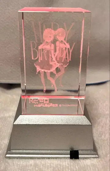 리제로 렘 라무 널 시작하는 이세계 생활 생일 축하 크리스탈 피규어
