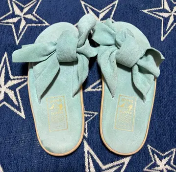 Island slipper 스카이블루 리본 포함