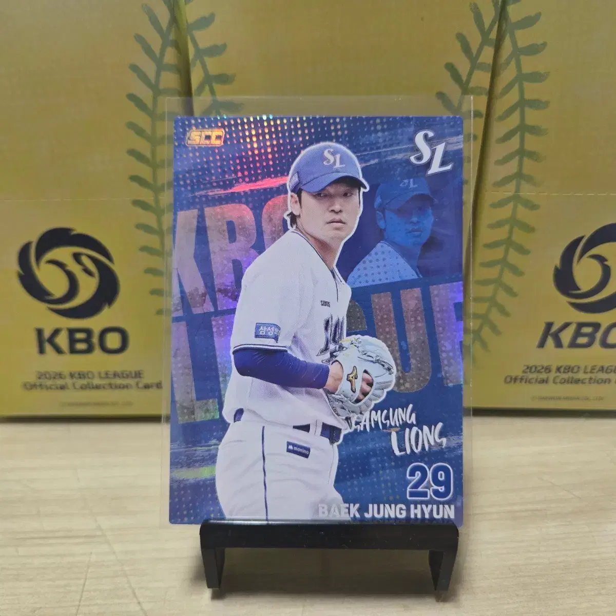 2026 scc kbo 오피셜 삼성 백정현 홀로카드 판매합니다.