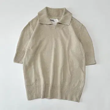 MHL. 마가렛호웰 린넨코튼 니트 폴로 반팔 니트 II