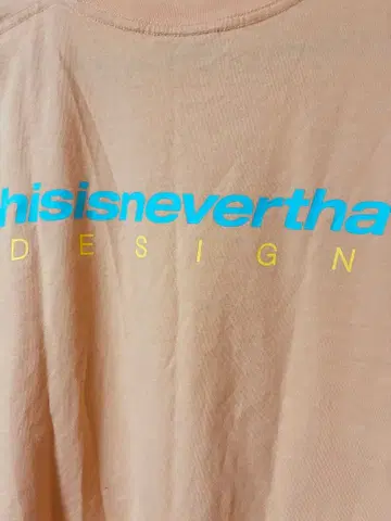 thisisneverthat 애프리콧 오버 사이즈 T셔츠