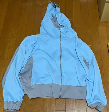 maonosuke 하이넥 후드 지퍼 후드티