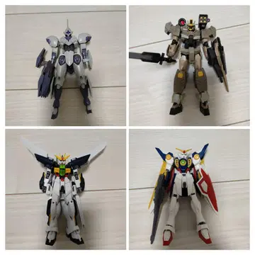 HG 건담 프라모델 3체+EG 1체 세트 완성품