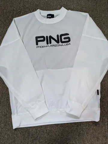 PING 남성용 풀오버 화이트 L 사이즈