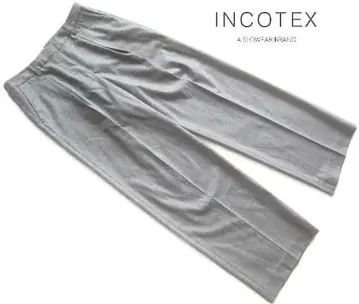 INCOTEX 울 와이드 슬랙스 팬츠 40 L 인코텍스