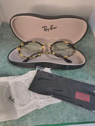레이밴 안경 프레임 타원형 렌즈 레어